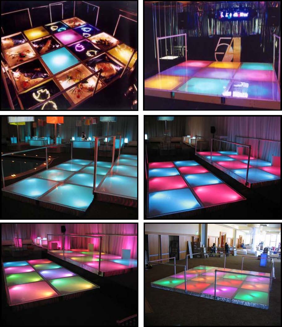 audio video & lighting - glowing dance floors