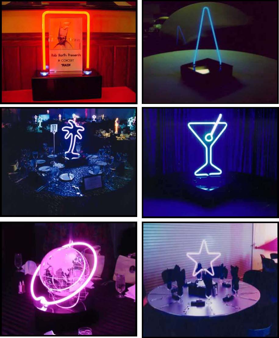 Props & Products Centerpieces - Neon